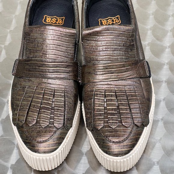 Bronze Ash platform loafers US 6.5 Eu 37 - Picture 2 of 4